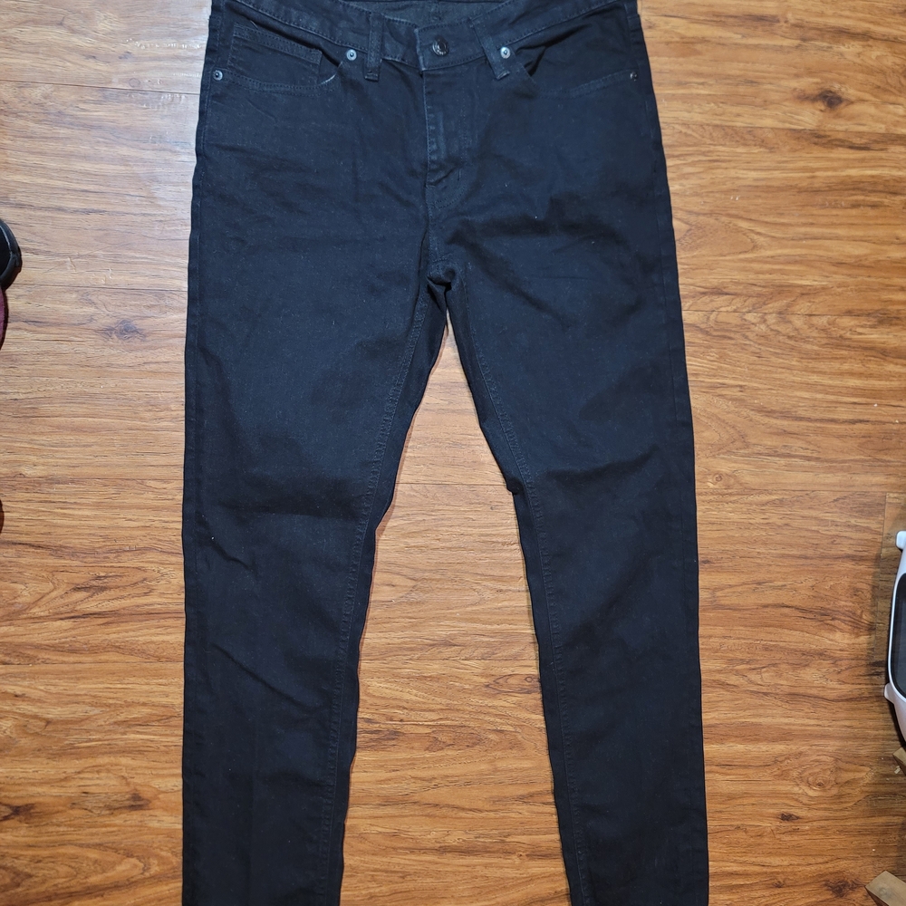 🔥3 For $25 True Indigo Men's Black Jeans Size 32x32